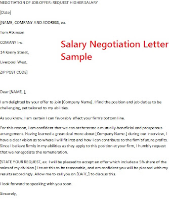 salary negotiation letters salary negotiation letters